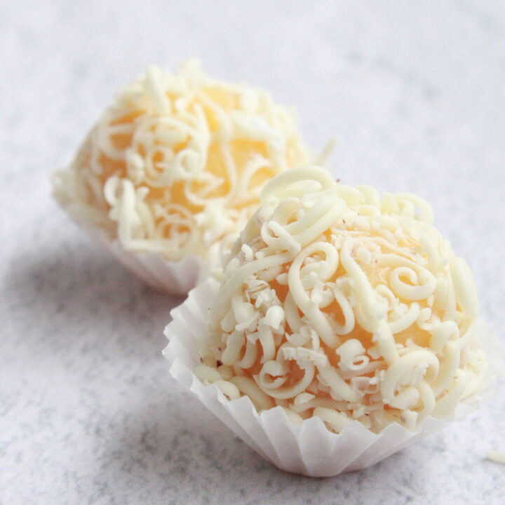 Trufa de chocolate blanco