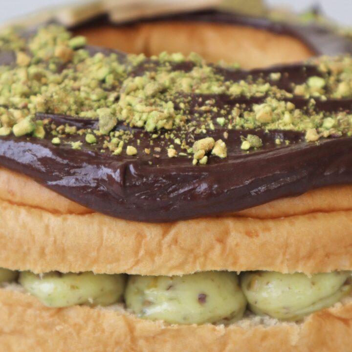 Rosca de Reyes de Pistacho y Chocolate