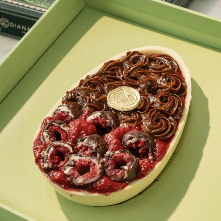 Huevo Postre Choco Frambuesa